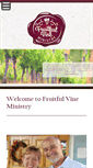 Mobile Screenshot of fruitfulvineministry.com