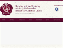 Tablet Screenshot of fruitfulvineministry.com